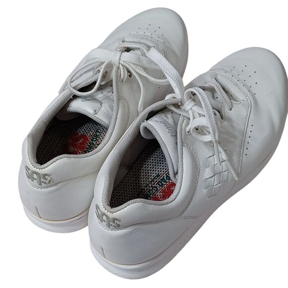 SAS Free Time Womens White Leather Perforated Walking Shoes Size 6.5 M - Picture 3 of 8